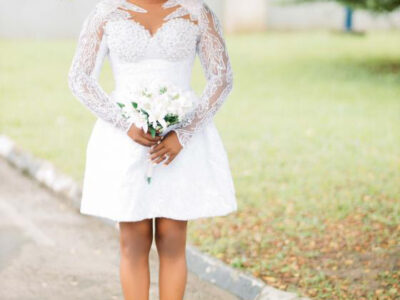 Beaded Civil Wedding Dress