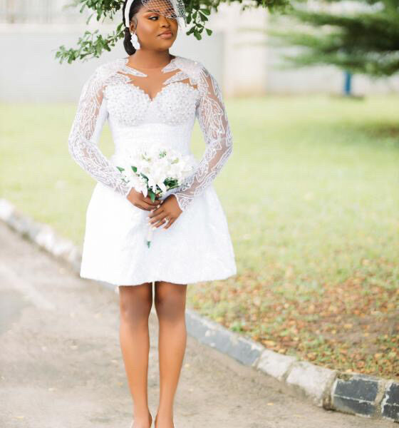 Beaded Civil Wedding Dress