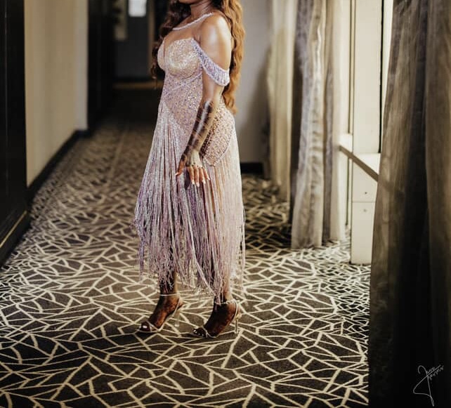 Fringe Reception wedding outfit